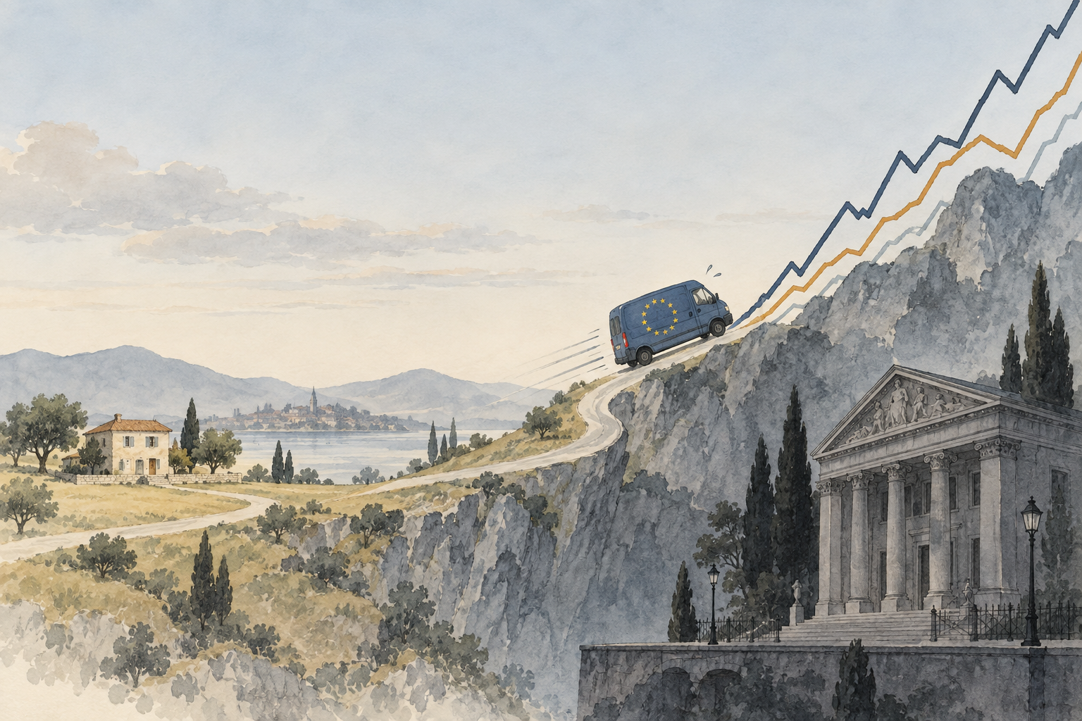 Eurozone business lending loses speed as yields reset higher