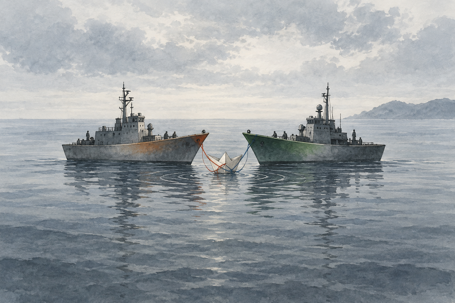 Naval collision tests India-Pakistan risk controls after renewed diplomatic protests