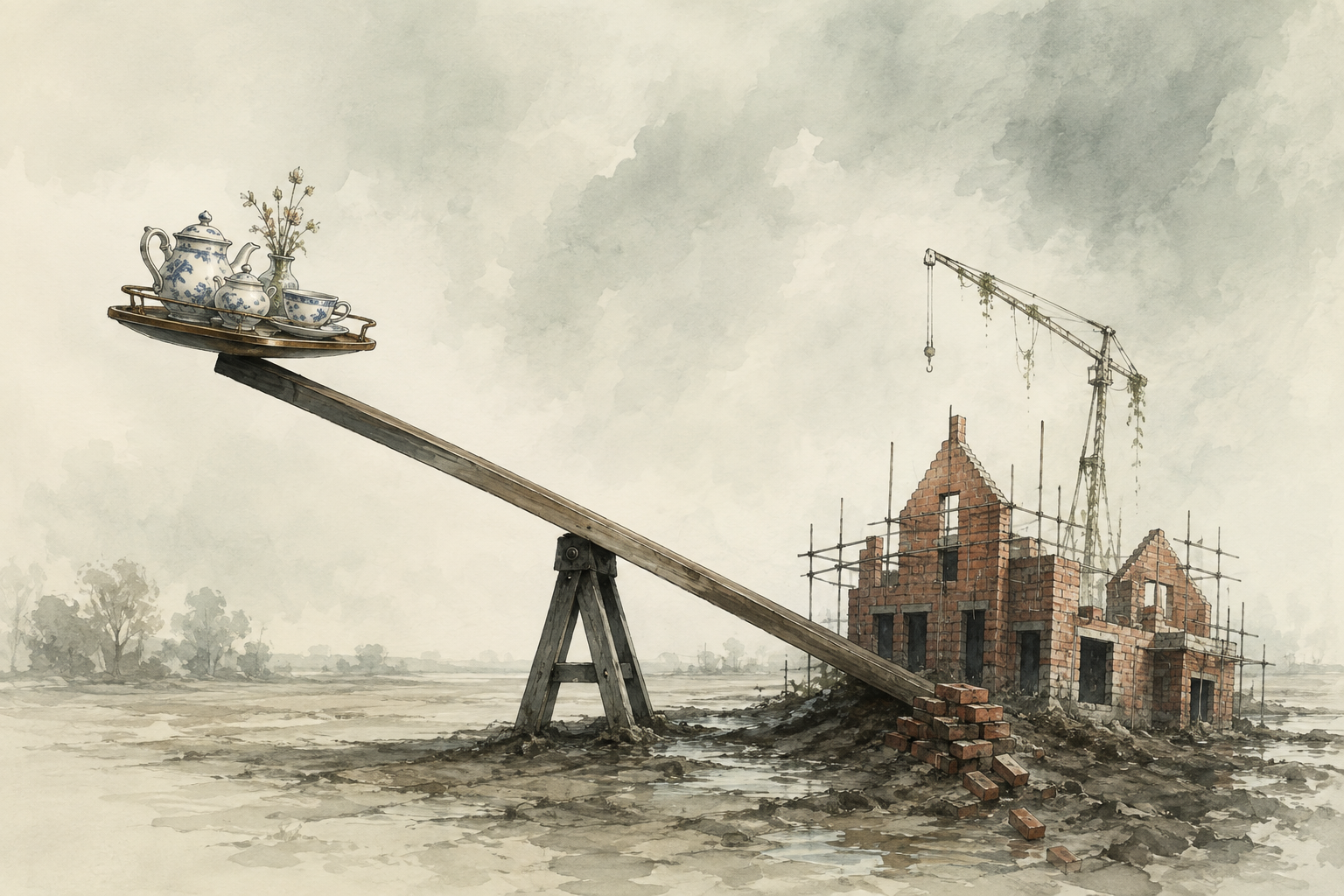 UK Construction Slump Shows Growth Is Leaning Too Hard on Services
